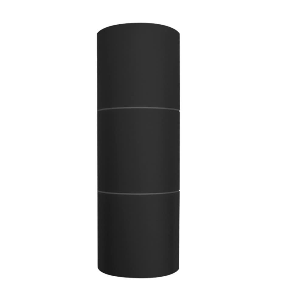 Arbotante Cilindro 2XGU10 Aluminio Negro IP54 - Ilumileds